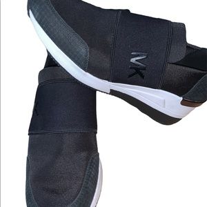 MICHAEL Michael Kors Felix Canvas & Faux Snake Trainers